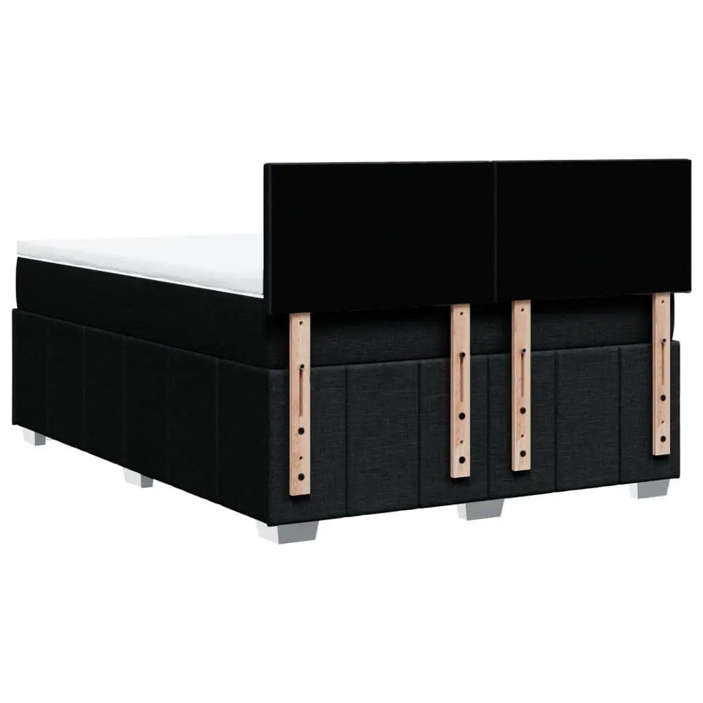 Double Box Spring Bed with Pocket Mattress and LED Lights