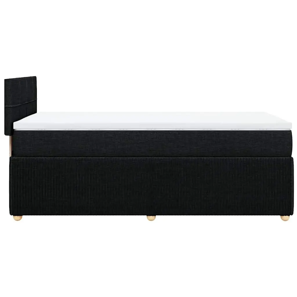 Box Spring Bed Pocket Spring Mattress King Single with Adjustable LED Lights Dark Grey