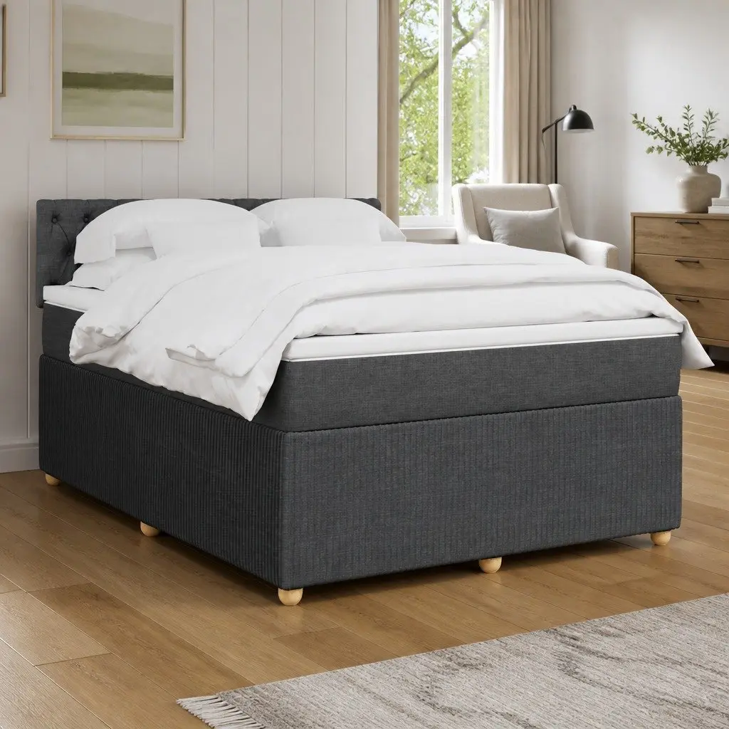 Queen Bed with Pocket Spring and LED Lights