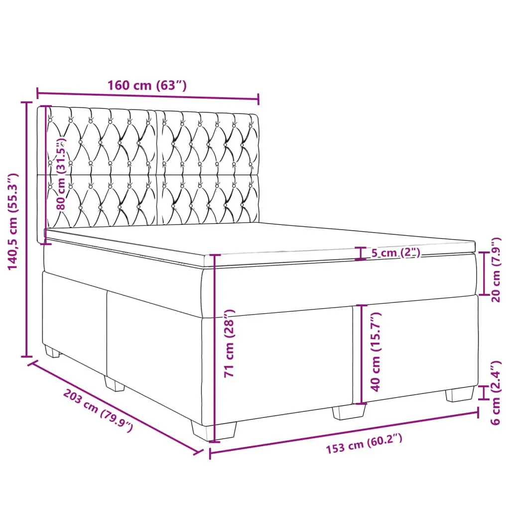 Queen Box Spring Bed with Customizable Comfort