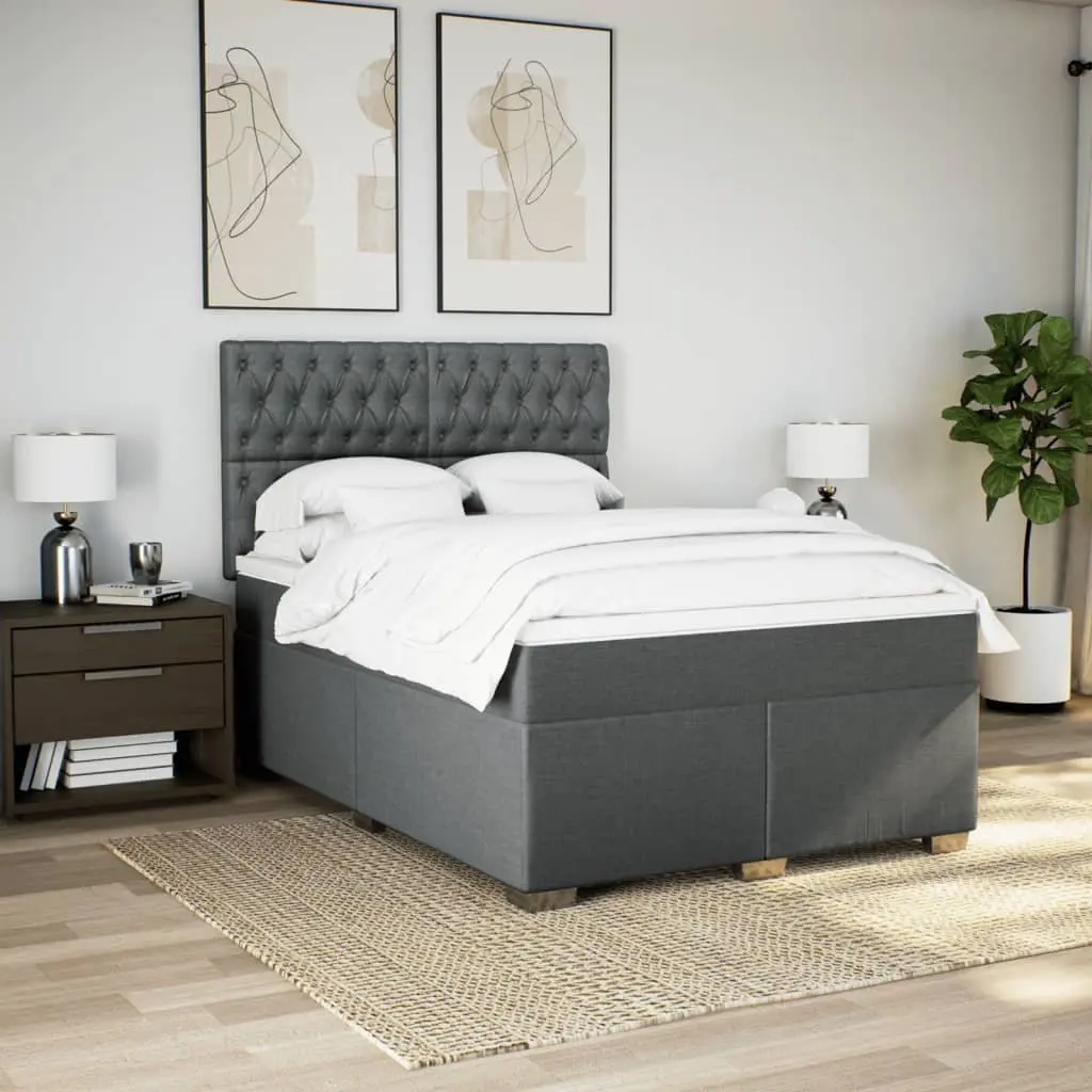 Queen Box Spring Bed with Customizable Comfort