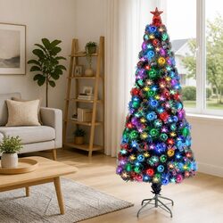 Your New 180cm White Pre-lit Christmas Tree Awaits