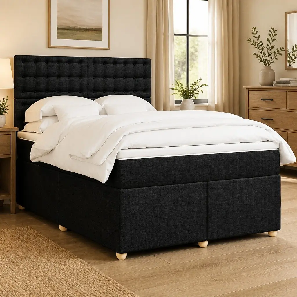 Double Bed with Adjustable Headboard