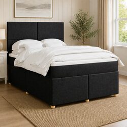 Explore Your New Black Queen Box Spring Bed with Comfort