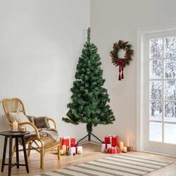 Friendly 210cm Green Corner Christmas Tree for You