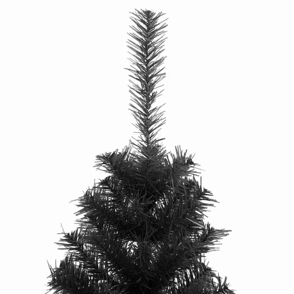 Black Artificial Christmas Tree Realistic Appearance 120cm PVC