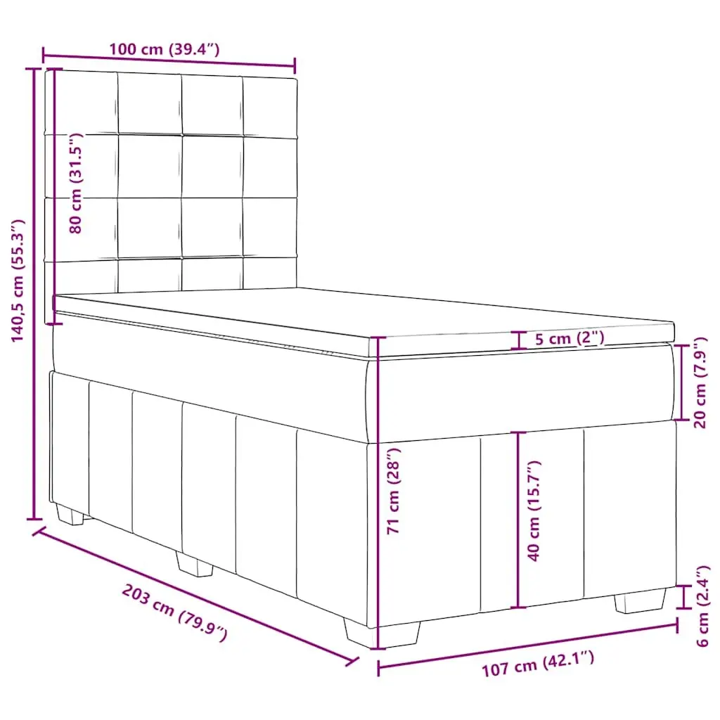 King Single Box Spring Bed
