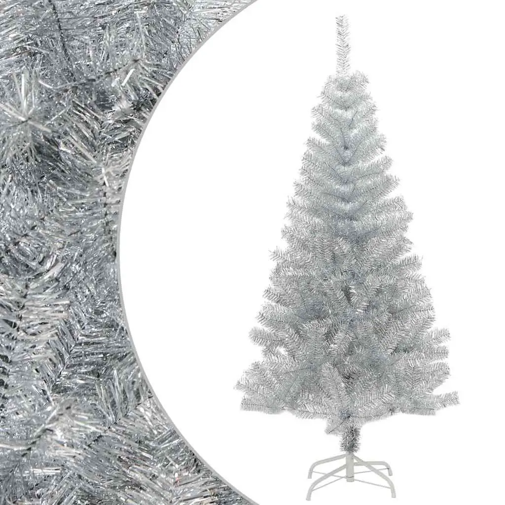 Artificial Christmas Tree Silver 120cm Seasonal Holiday Decorations Indoor