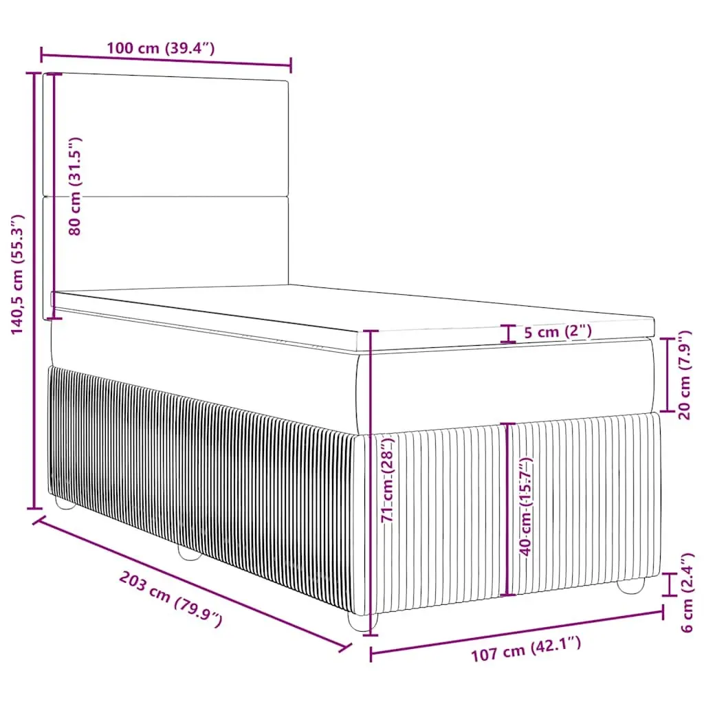 King Single Box Spring Bed