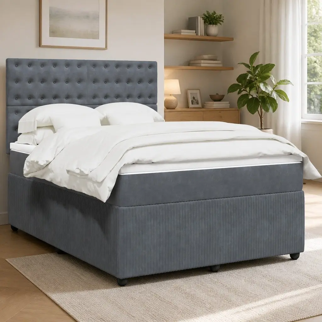 Queen Box Spring Bed Set