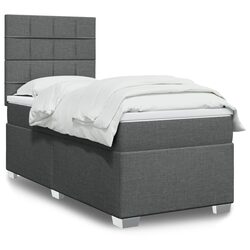 Friendly King Single Box Spring Bed with LED Headboard and Pocket Mattress