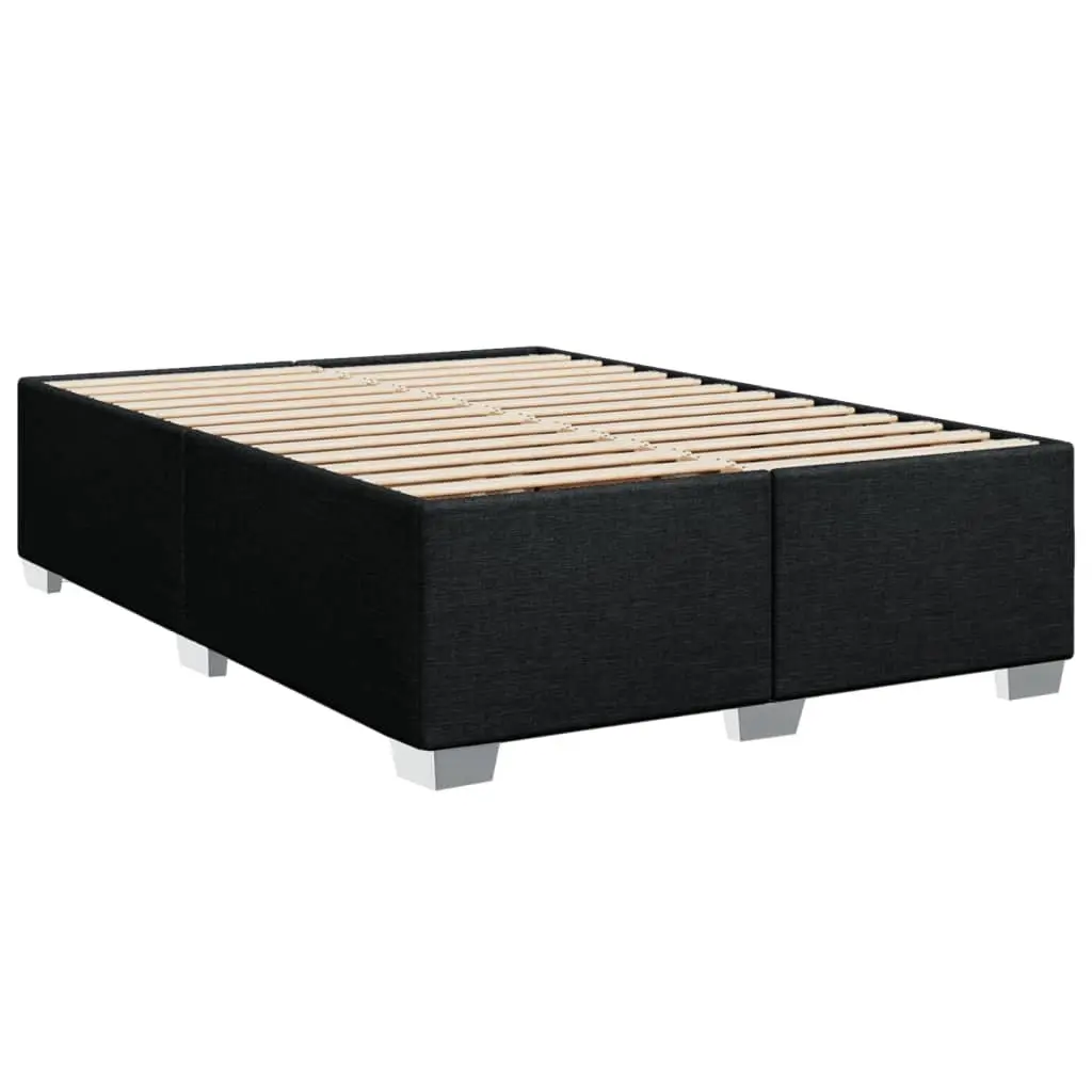 Double Box Spring Bed with Pocket Spring Mattress Adjustable LED Lights Double Size