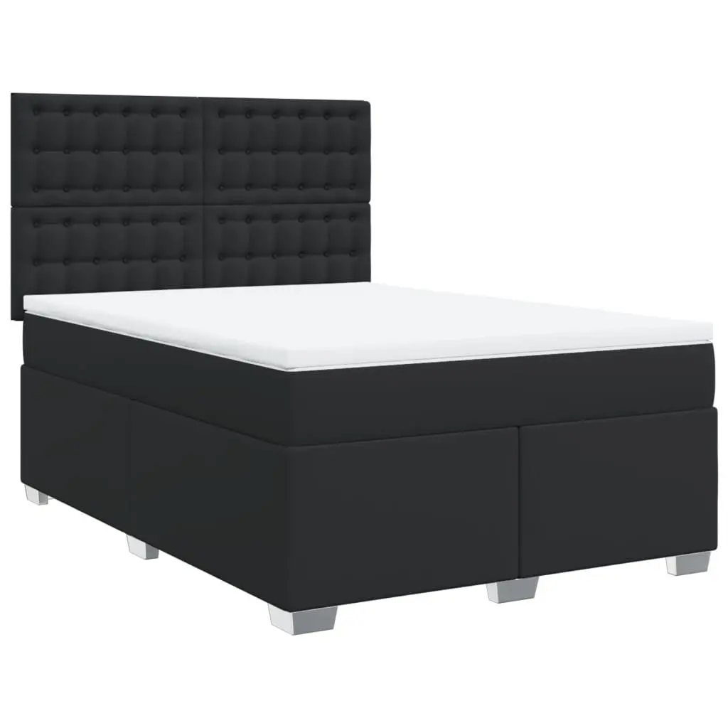 Queen Box Spring Bed with LED and Pocket Mattress
