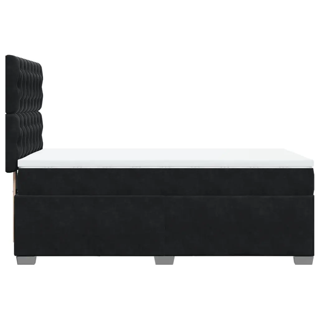 King Single Box Spring Bed with Pocket Mattress LED Lights Adjustable Headboard