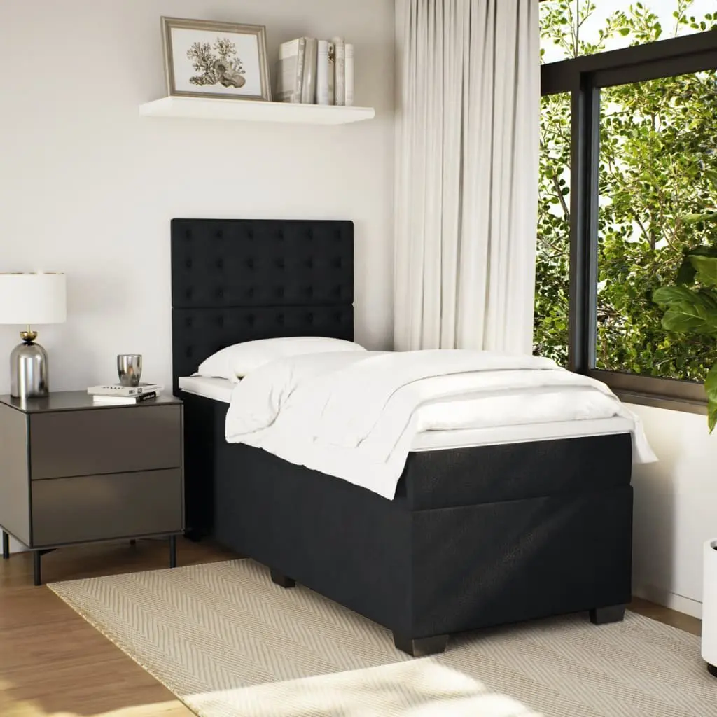King Single Box Spring Bed with LED Lighting