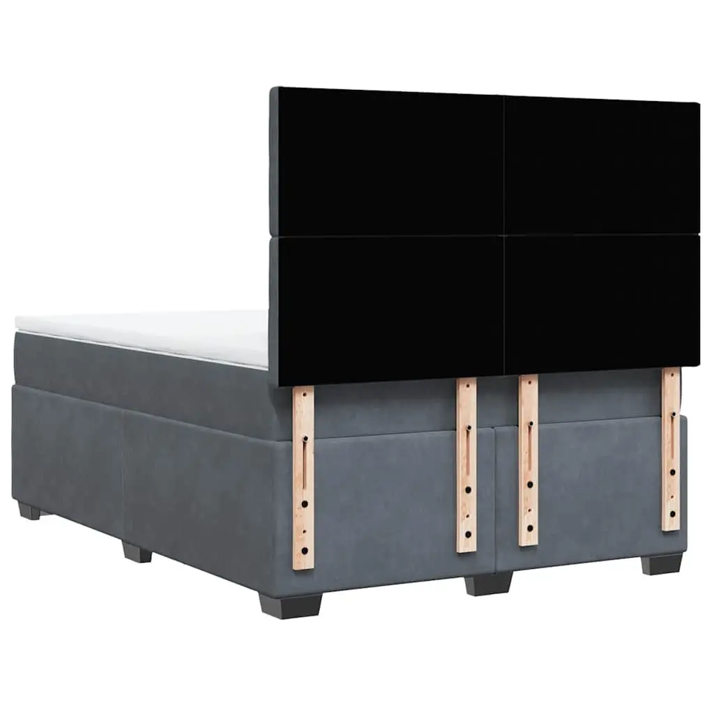 Queen Box Spring Bed with LED Lighting