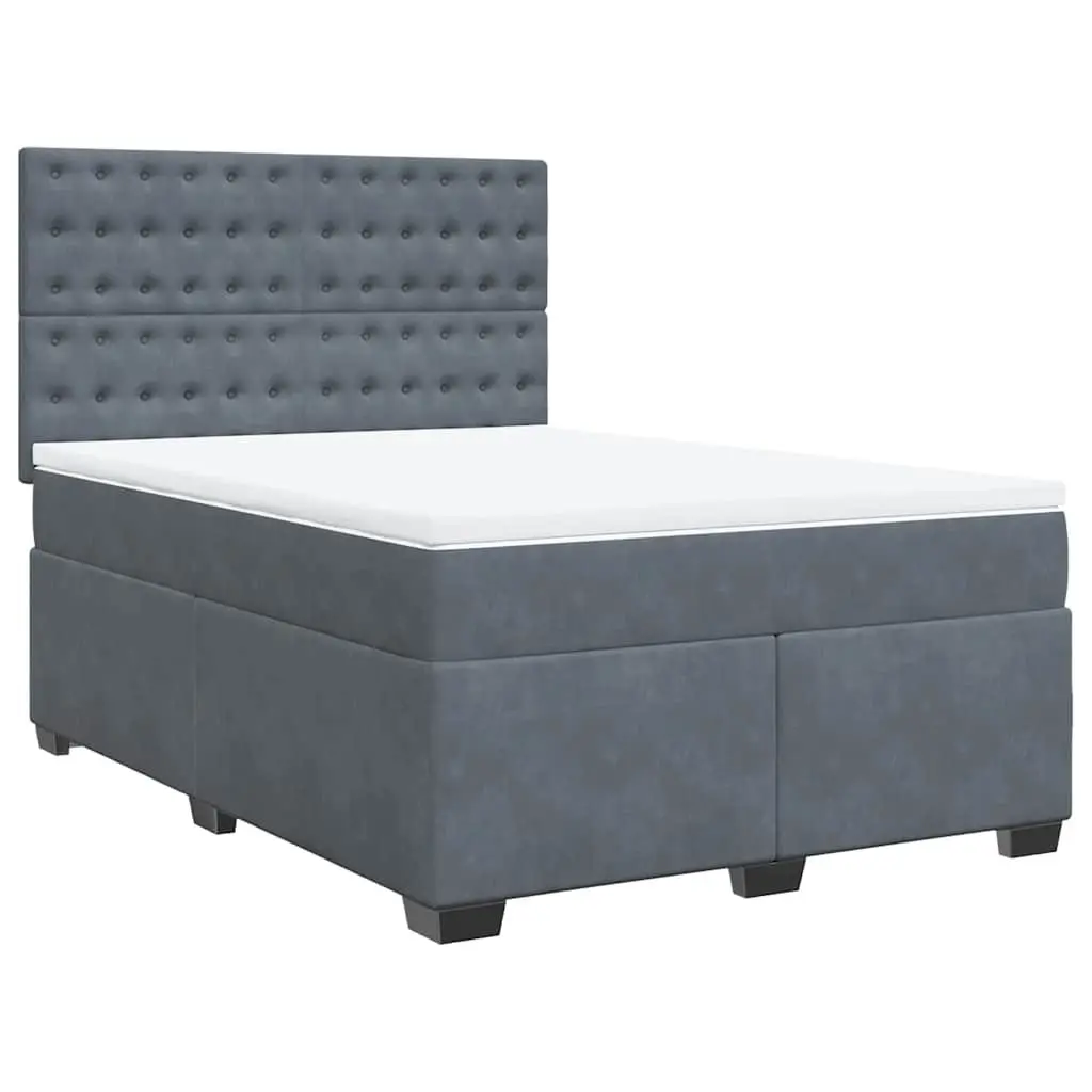 Queen Box Spring Bed with LED Lighting