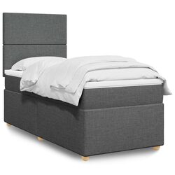 Find Comfort with This Box Spring Bed with LED Lights