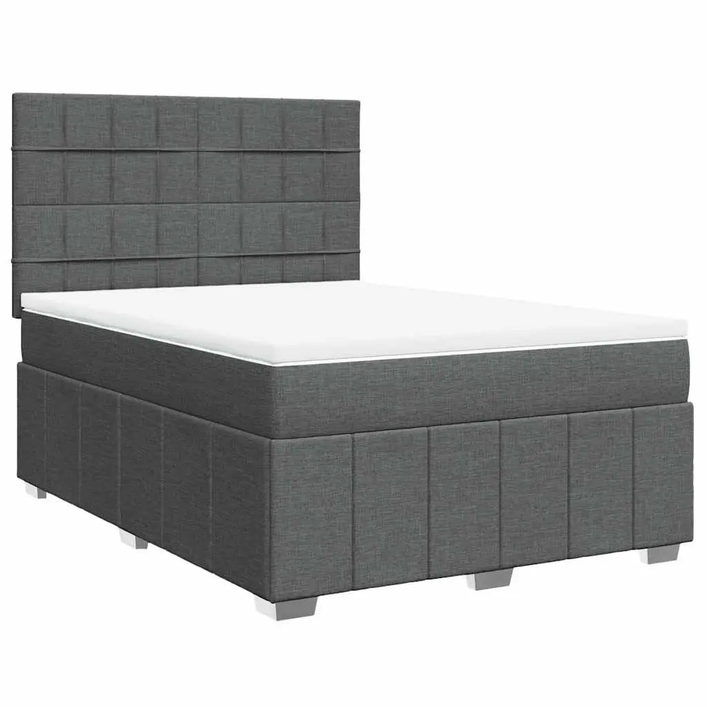 Queen Box Spring Bed Pocket Spring Mattress Height Adjustable with LED Lights