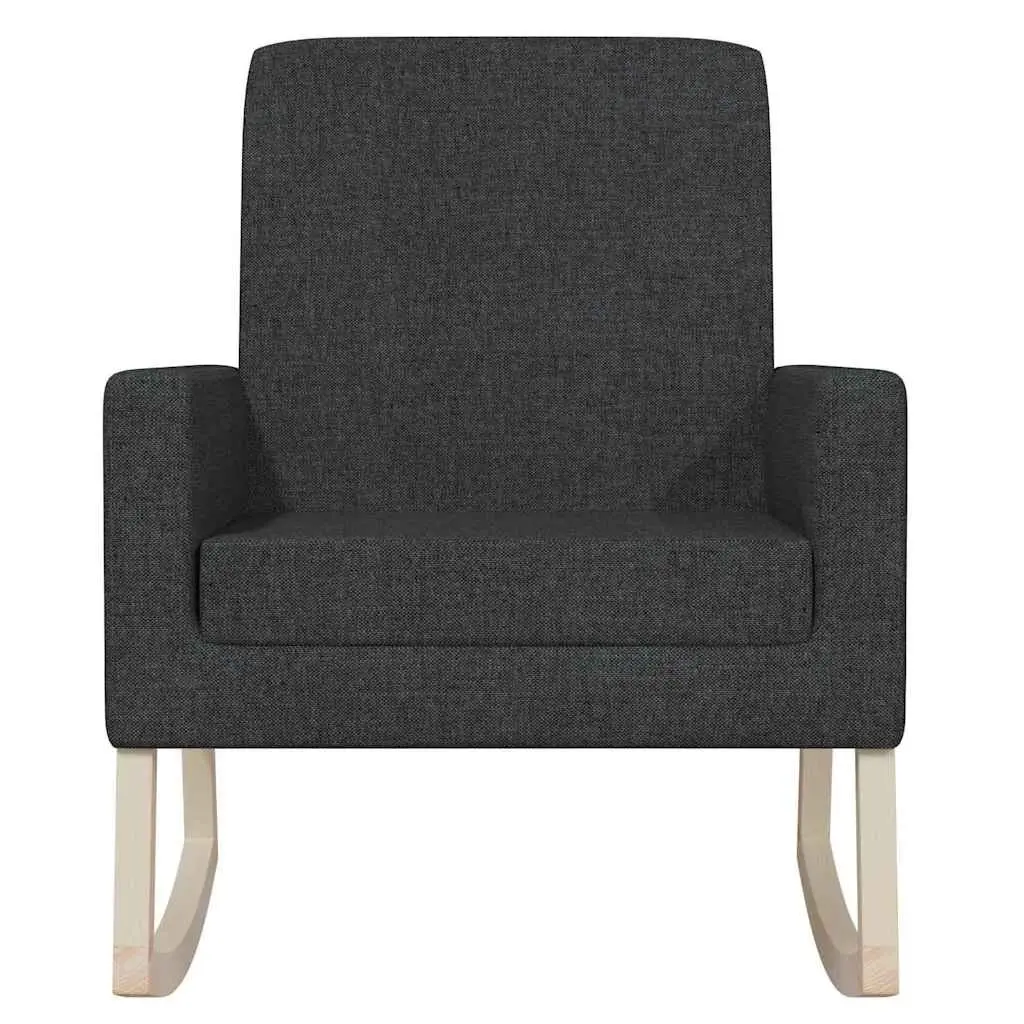 Black Upholstered Rocking Chair