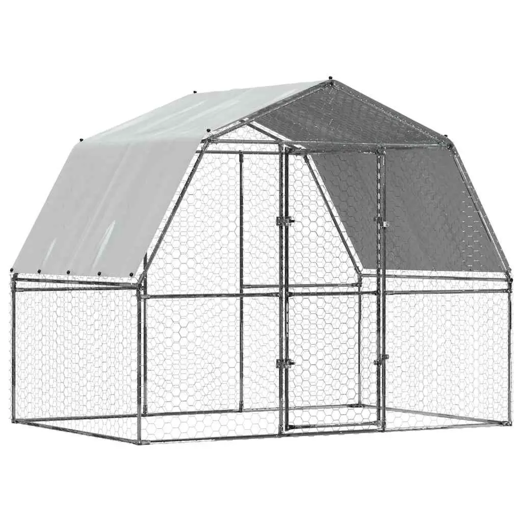 Chicken Cage Outdoor Enclosure with Roof and Door for Hens Ducks Small Animals