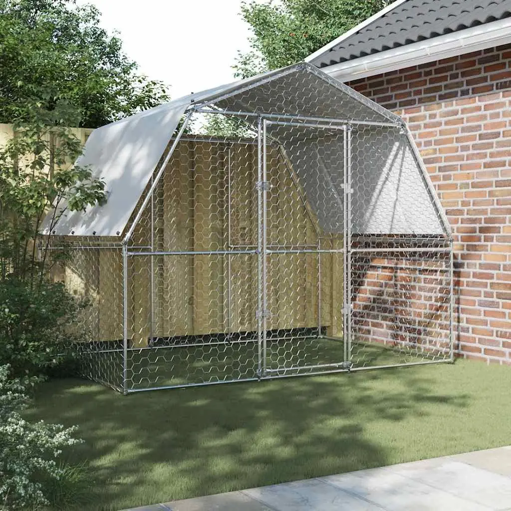 Chicken Cage Outdoor Enclosure with Roof and Door for Hens Ducks Small Animals