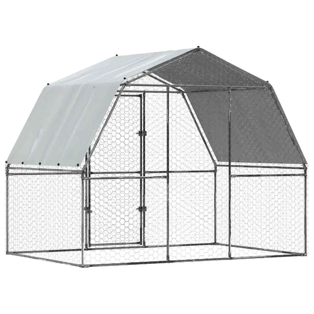 Chicken Cage Outdoor Enclosure with Roof and Door for Hens Ducks Small Animals