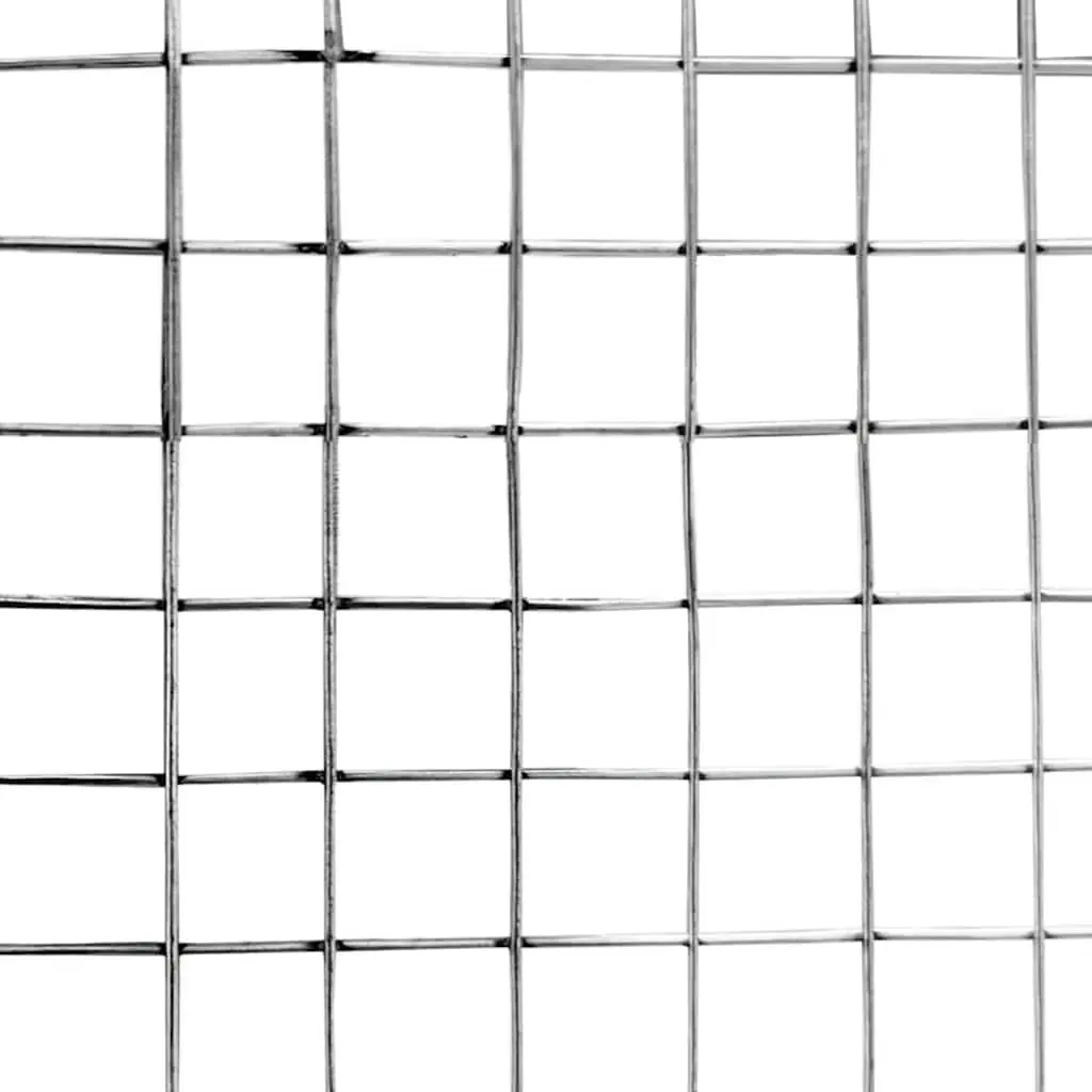 Bird Cage with Door Silver Galvanised Steel Large Outdoor Indoor Aviary Mesh