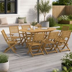 Your Ideal 9-Piece Dining Set for Outdoor Enjoyment
