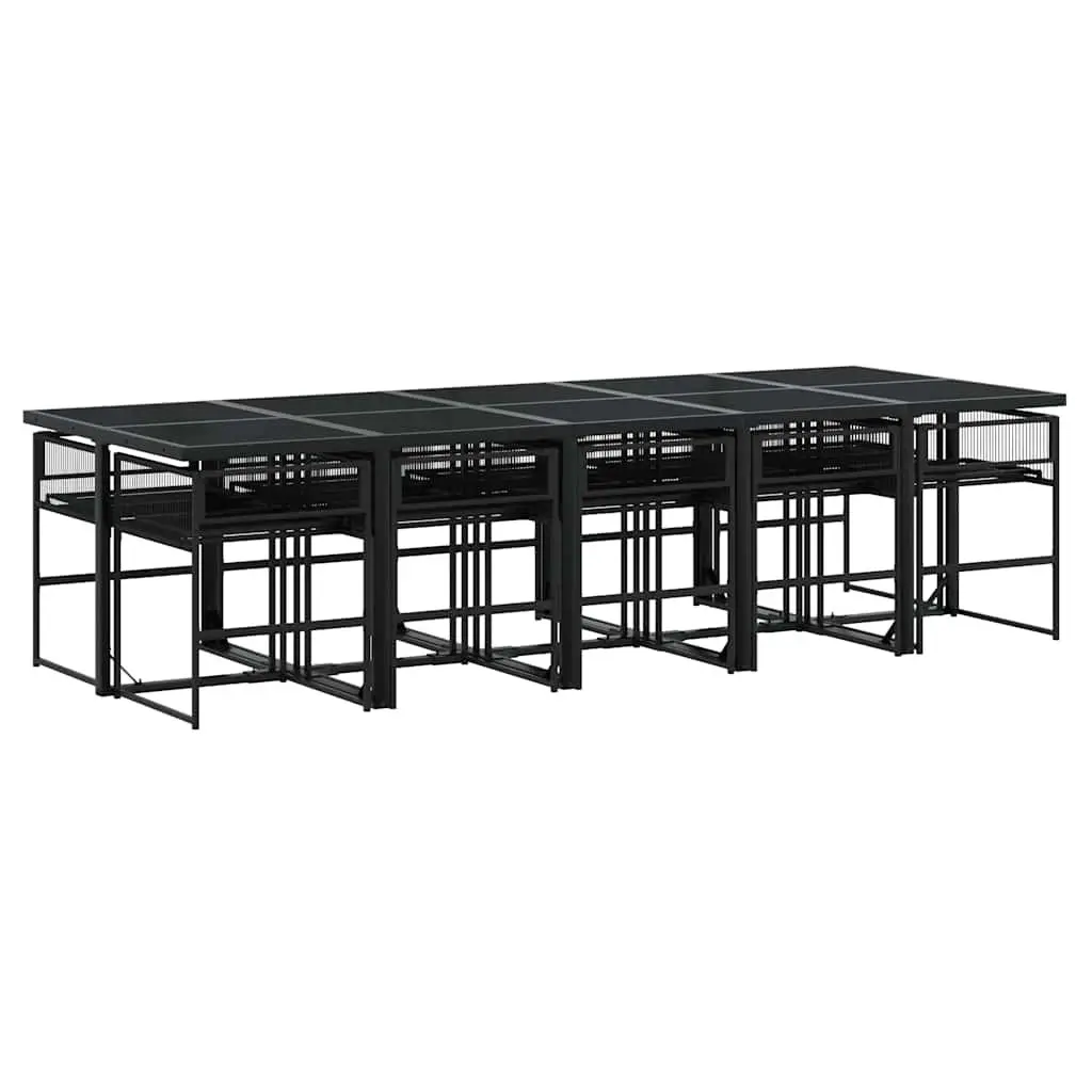 11 Piece Garden Dining Set for Outdoor Fun
