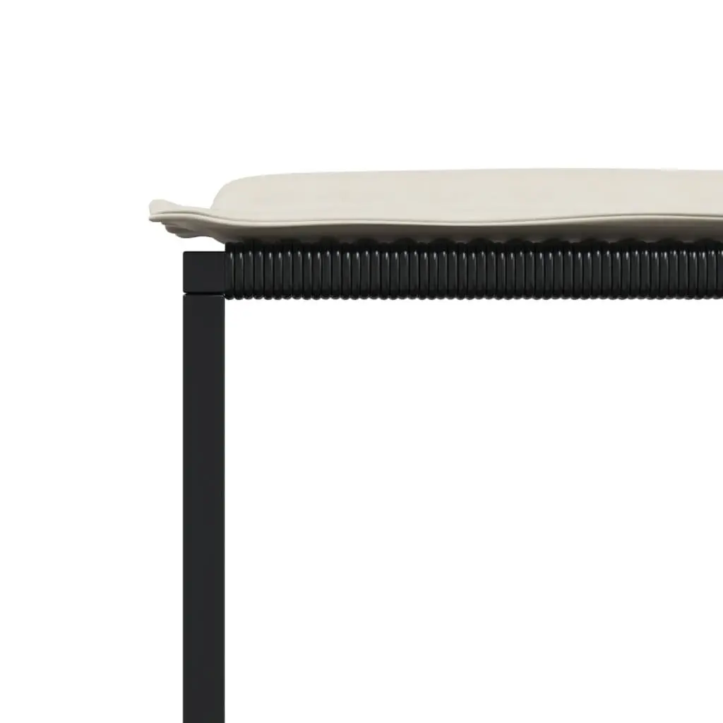 Outdoor Garden Dining Set 13 Piece Black PE Rattan Table with Cushions
