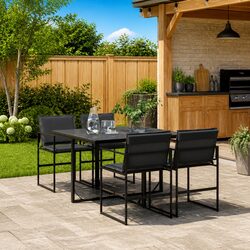 5-Piece Garden Dining Set with Easy Maintenance Features