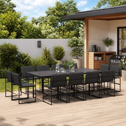 Friendly 13 Piece Garden Dining Set for Your Outdoor Comfort