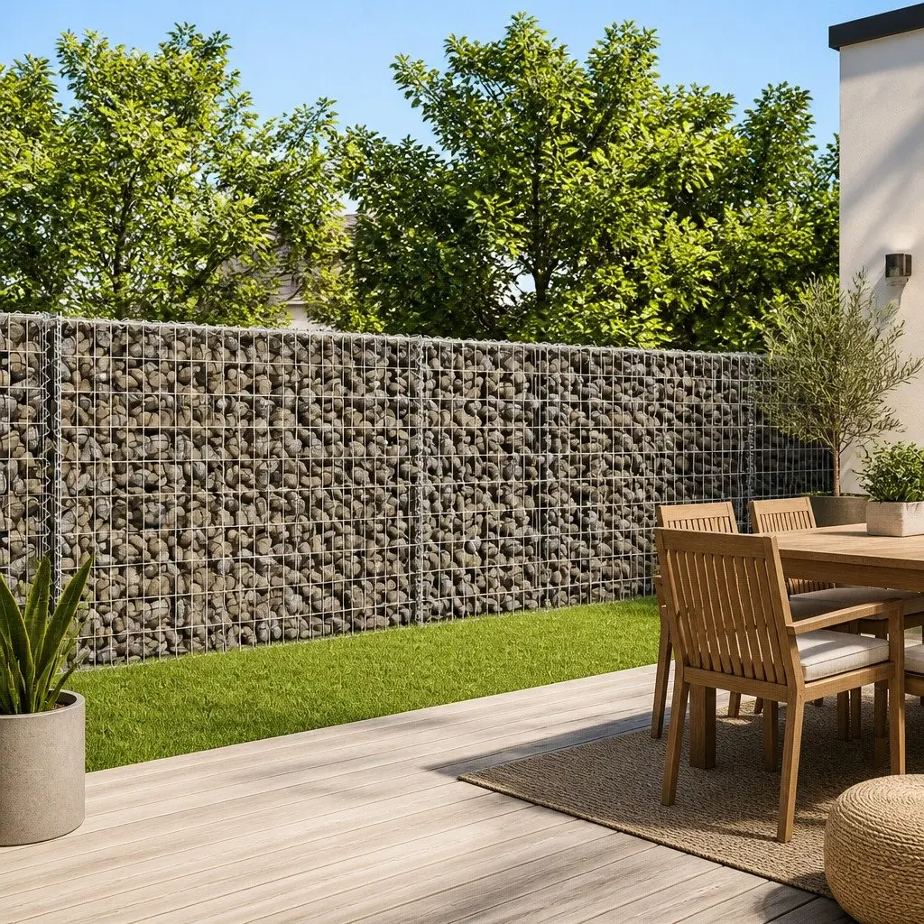 Gabion Basket with Cover Galvanised Iron Wire 300x50x100cm Silver