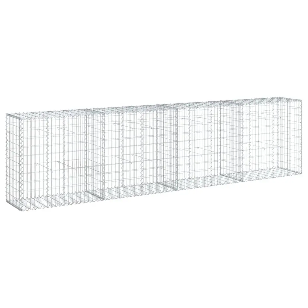 Gabion Basket Galvanised Iron Wire Cover 400x50x100 cm