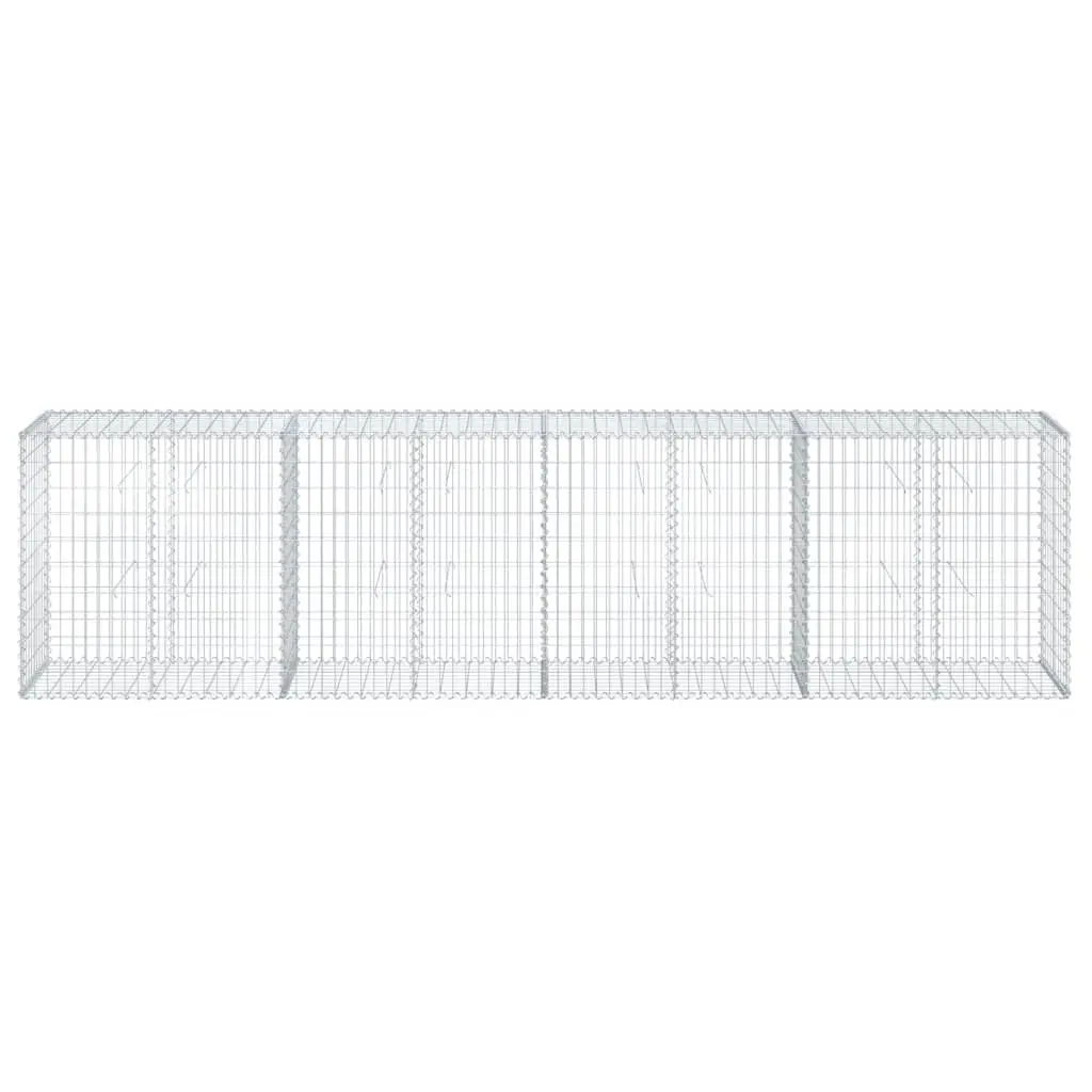 Gabion Basket Galvanised Iron Wire Cover 400x50x100 cm