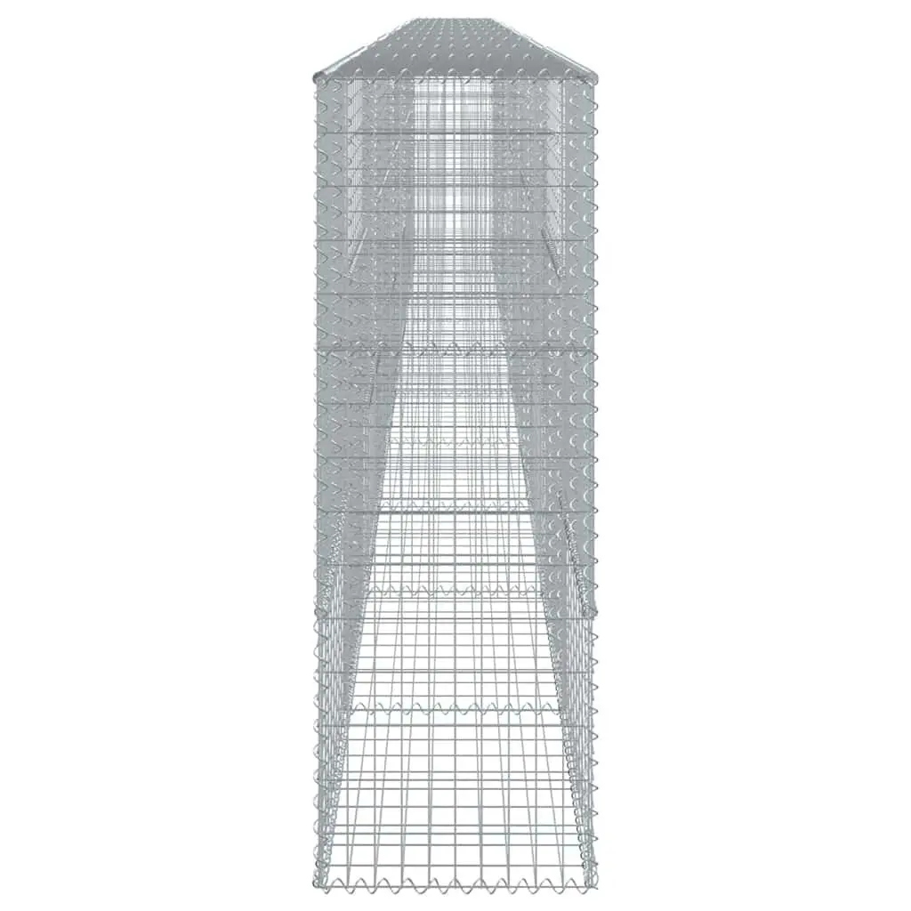 Gabion Basket with Cover 1000x50x150cm Metal Wire Garden Retaining Wall Cage