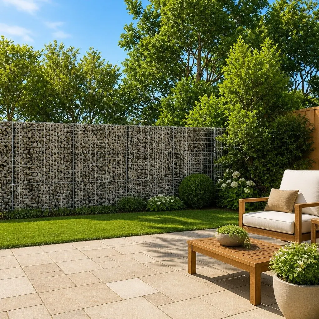 Gabion Basket with Cover Galvanised Iron Wire 1100x50x150 cm Silver