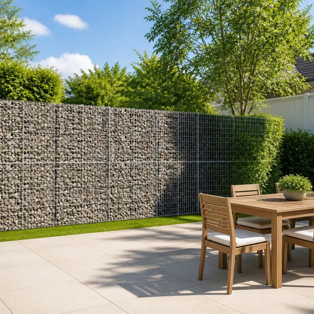 Gabion Basket Galvanised Iron Wire 400x50x200 cm with Cover