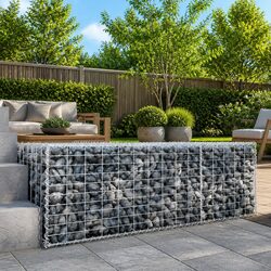 Friendly Gabion Basket with Cover 100x100x50 cm for You