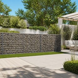 Friendly Gabion Basket with Cover 800x100x100 cm for Your Garden