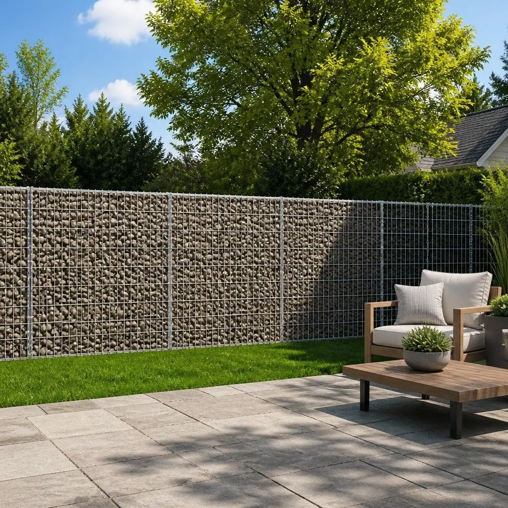Gabion Basket 1200x100x100 cm for Landscaping