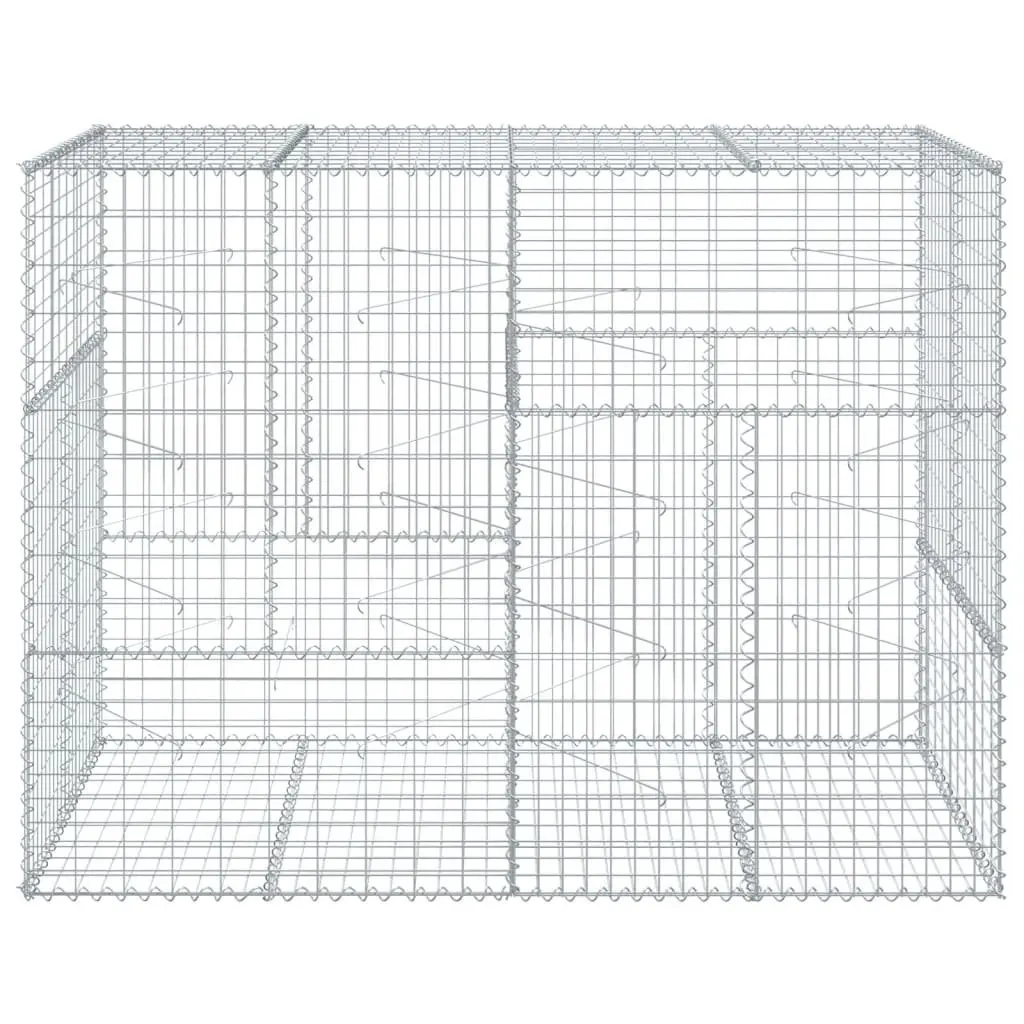 Gabion Basket 200x100x150 cm in Silver