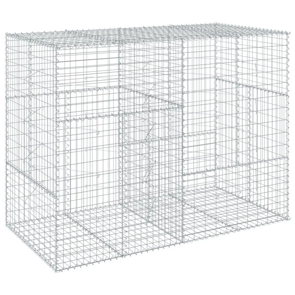 Gabion Basket 200x100x150 cm in Silver