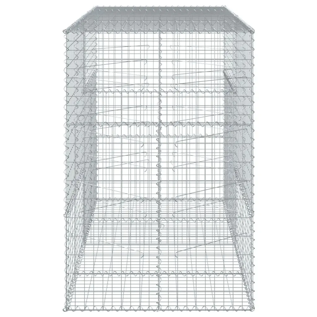 Gabion Basket 200x100x150 cm in Silver