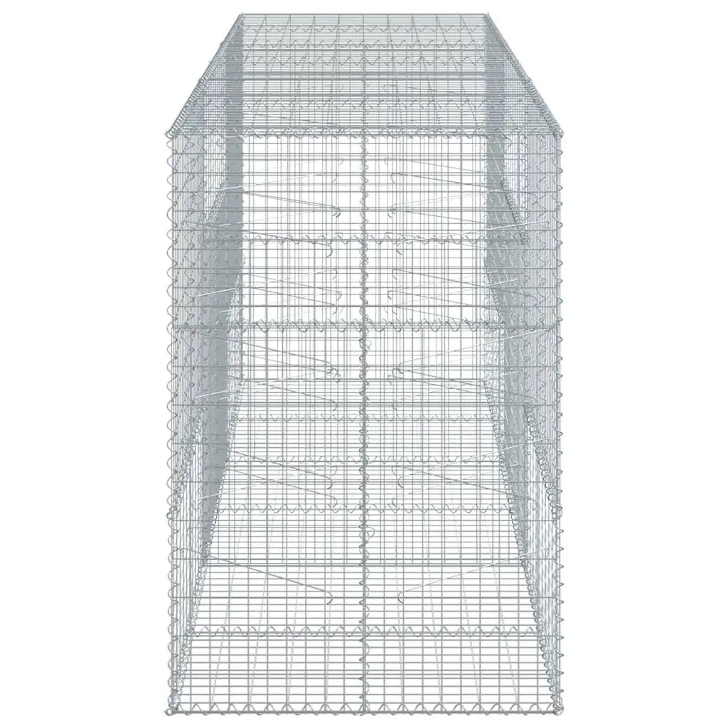 Gabion Basket Galvanised Iron Wire with Cover 300x100x150 cm Outdoor Garden