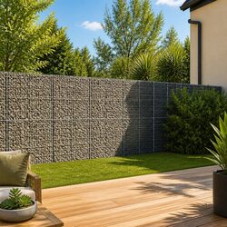 Versatile Gabion Basket with Cover 700x100x200 cm for Outdoor Use