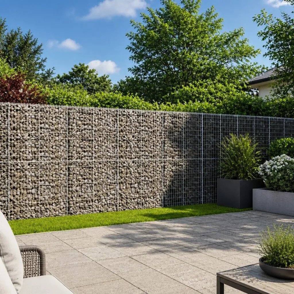 Gabion Basket with Cover 1000x100x200 cm