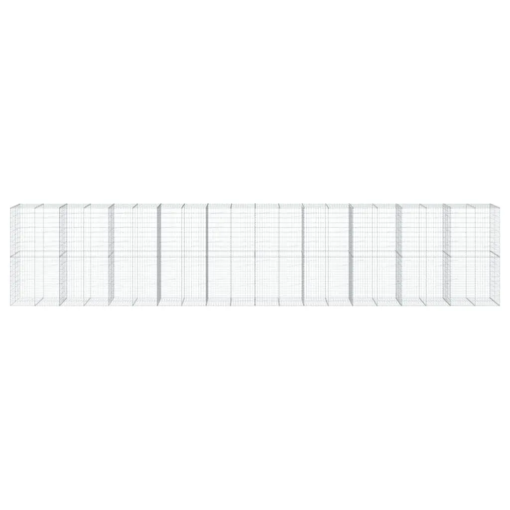 Gabion Basket with Cover 1000x100x200 cm