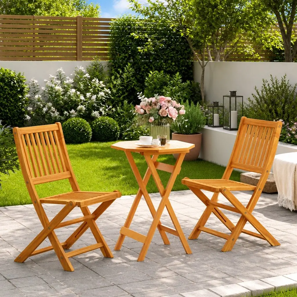Acacia Folding Bistro Set